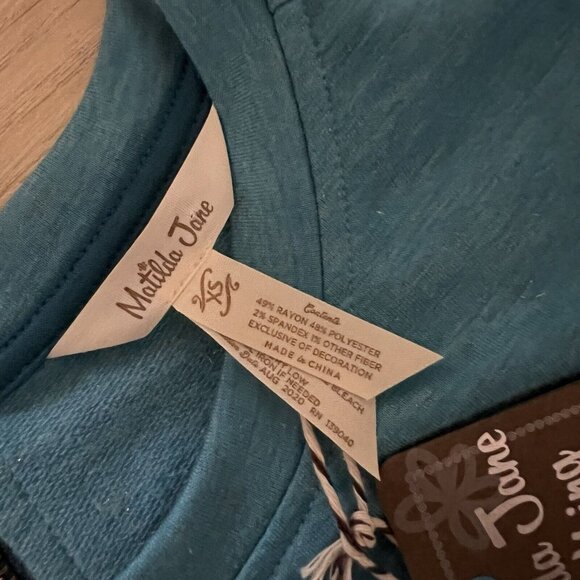 Matilda Jane Wonderment Our Song Sweatshirt Size XS Ruffle French Terry Crew - Picture 6 of 9